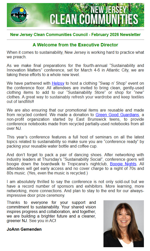NJ Clean February Newsletter