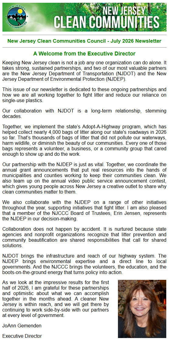 newsletter-April-2026 New Jersey Clean Communities Council - July 2026 Newsletter